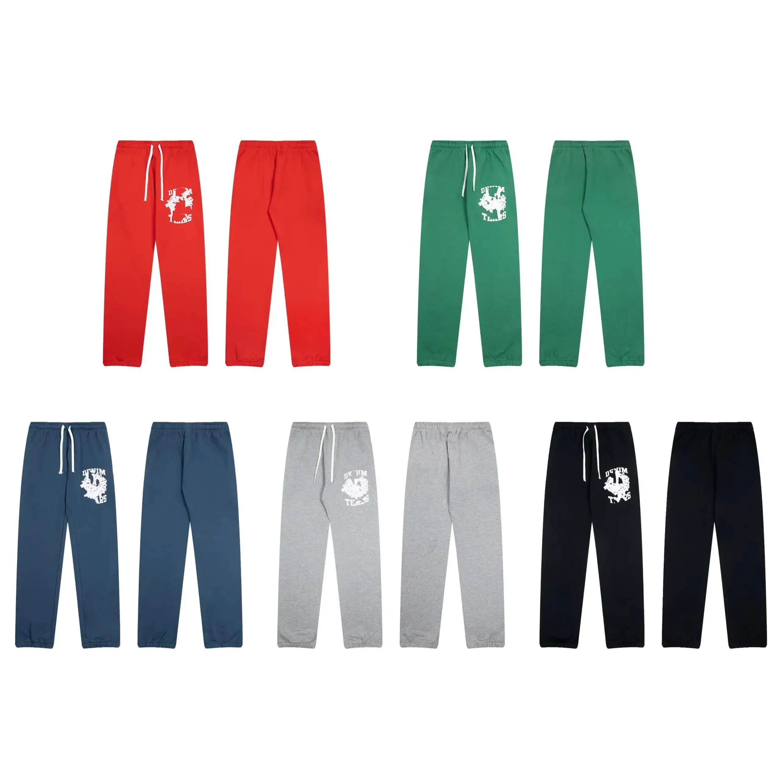 DVM TEAS Logo Graphic Sweatpants - Red Green Navy Gray Black