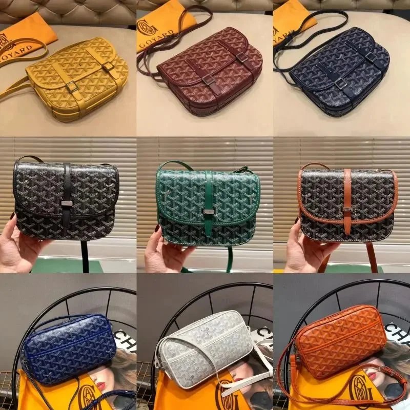 Goyard Saint-Louis PM Crossbody Bag - Chevron Pattern Leather