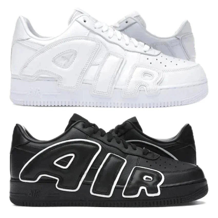 Nike Air Force 1 Low 'AIR' Logo White and Black Colorways
