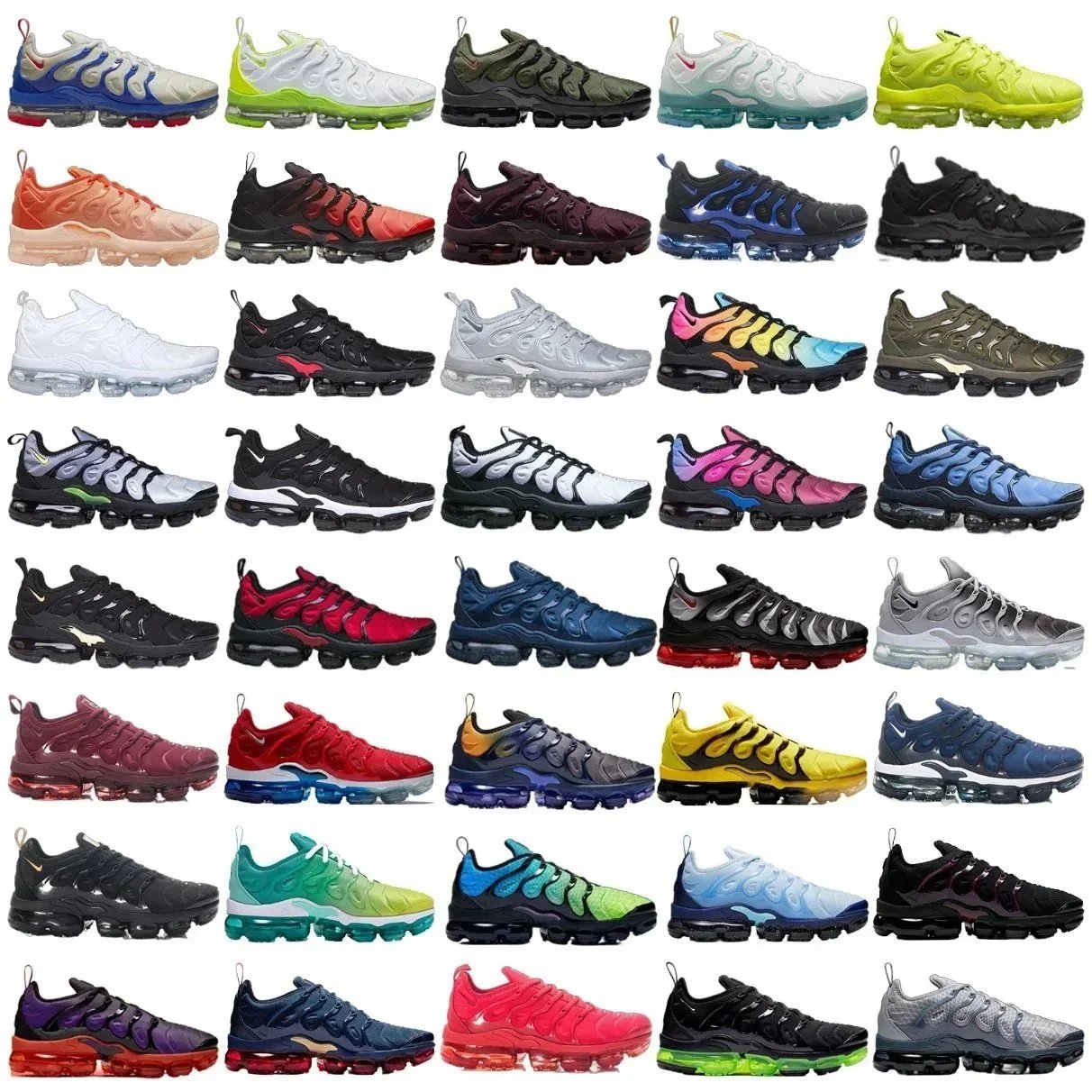 Nike Air VaporMax Plus Triple Black Reflective Mesh