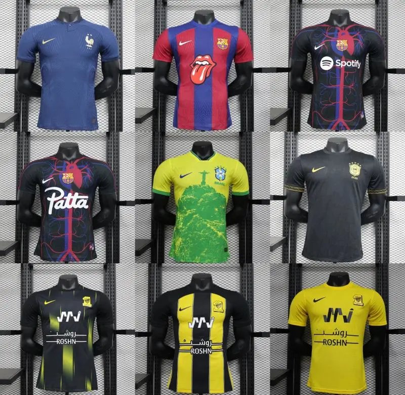 Nike FC Barcelona 2023-24 Rolling Stones Collab Jersey Red-Blue