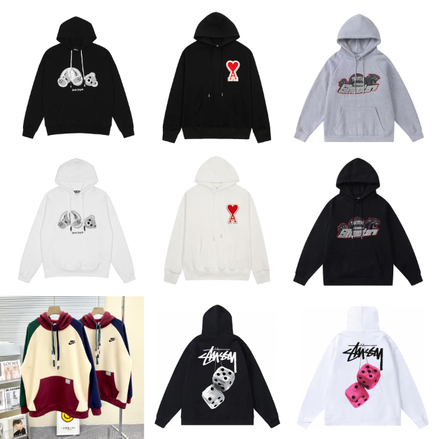 Stussy Dice Graphic Hoodie - Black with White Dice Print