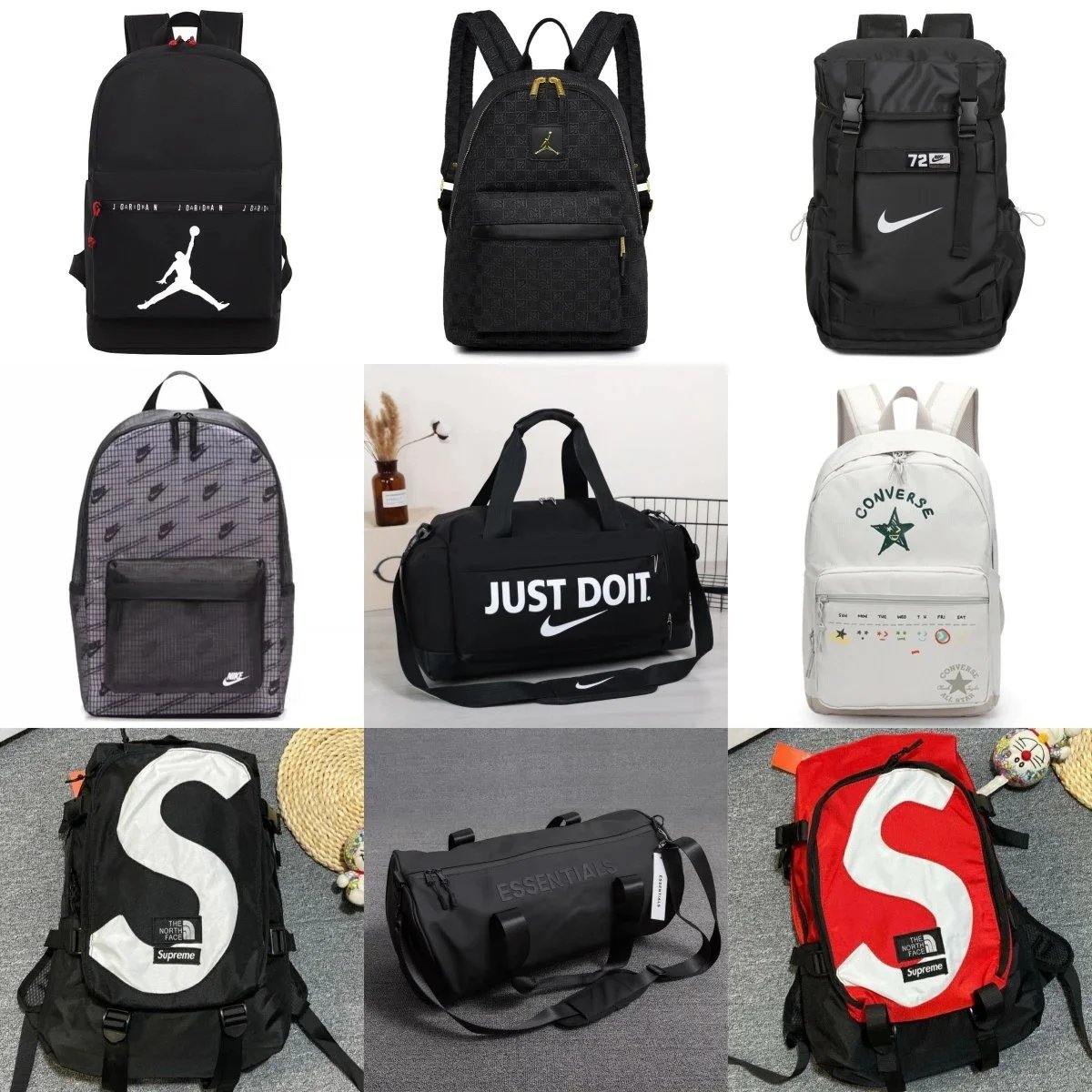 Supreme The North Face Black S-Logo Backpack with Patch